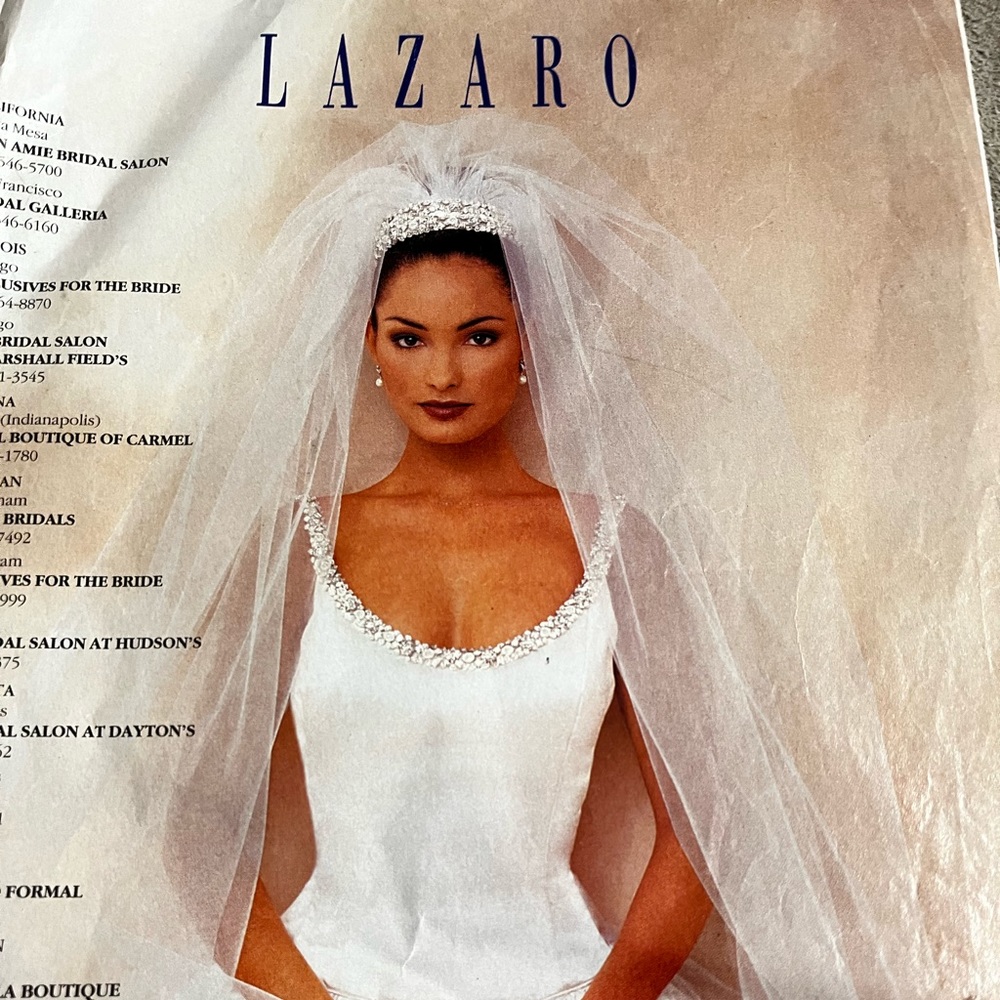 Stunning Lazzaro designed Wedding Gown